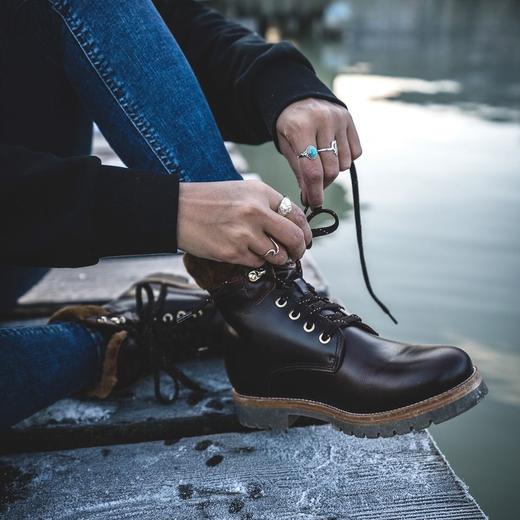 #断码特价36码#西班牙原产时尚舒适羊毛款皮毛一体女士皮靴P03LBB3（高品质纯天然羊毛内衬） 商品图4