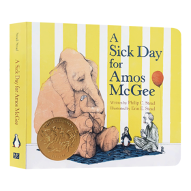 阿莫的生病日 英文原版 A Sick Day for Amos McGee 凯迪克奖绘本 爱与关怀 儿童英语启蒙纸板书 亲子阅读睡前晚安故事书 英文版