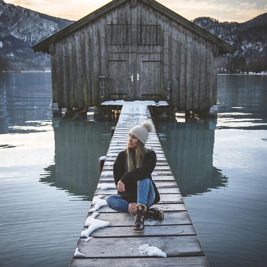 #断码特价36码#西班牙原产时尚舒适羊毛款皮毛一体女士皮靴P03LBB3（高品质纯天然羊毛内衬） 商品图7