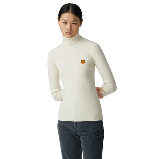 KENZO 高田贤三 20秋冬 女士 针织衫 米黄 FA62 PU524 3TA 03 商品图1