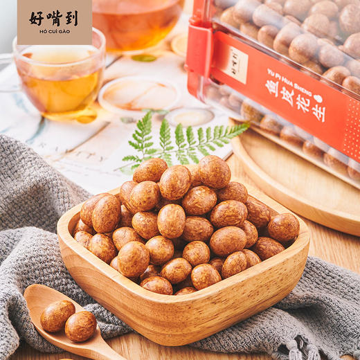 沈爷的宝贝 好嘴到鱼皮花生 零食茶点 酥脆可口酱香浓郁 500g 商品图1