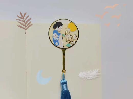 东方雅致团扇书签*旗袍 商品图1