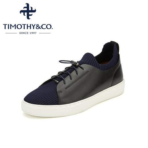 迪迈奇休闲鞋男秋季新款头层牛皮板鞋男鞋潮鞋一脚蹬皮鞋潮流 商品图2