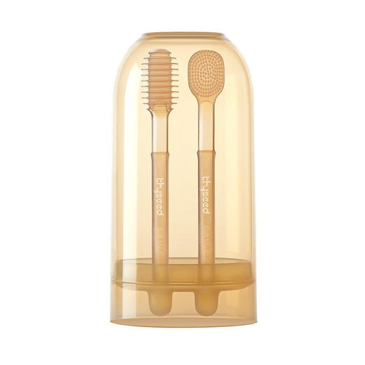 世喜 早早刷 口腔清洁器 乳牙刷+舌苔刷 商品图5