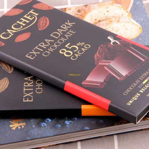 比利时进口-Cachet凯撒黑巧克力排块100g装-会员6折 商品图1