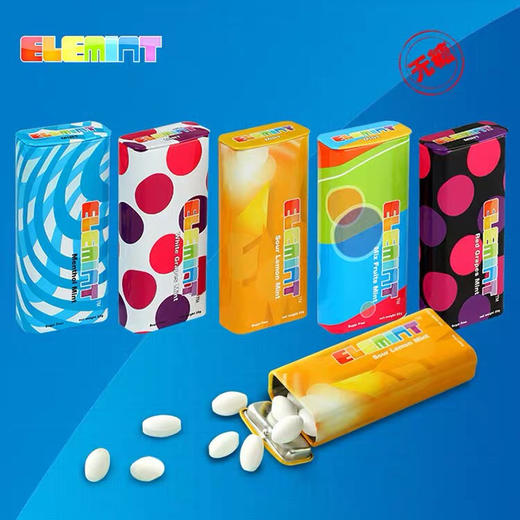 德国进口第一原素无糖薄荷糖什锦水果味25g清新口气糖果-会员6折 商品图0