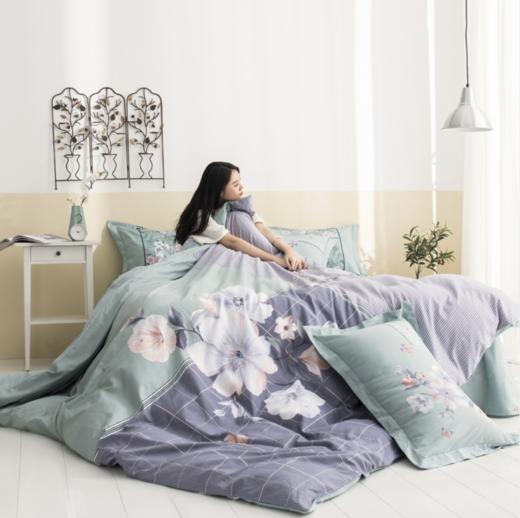 【床上用品】全棉四件套斜纹纯棉全活性大版印花133*72四件套南通家纺床上用品 商品图0