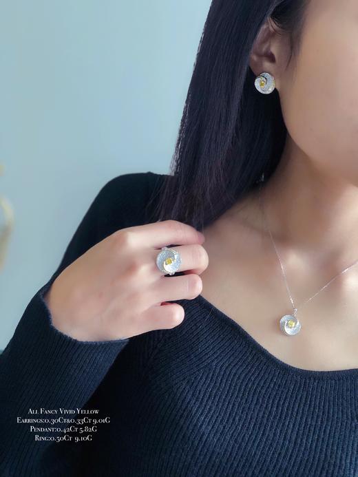 「星云」黄钻吊坠 商品图3