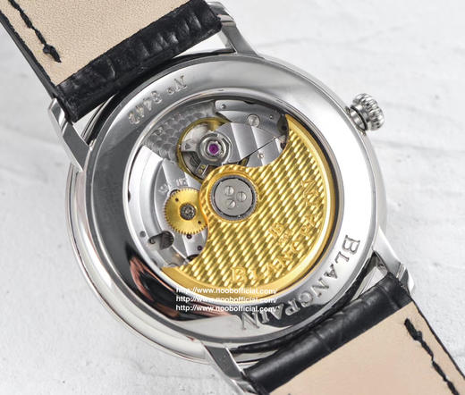 ZF新品【谦敬大作 致敬原版】宝珀6651-1127-55B搪瓷白，柳叶针，罗马刻度，简洁明快。黑色胎牛皮表带，柔软舒适。犹如腕间绅士，经典非凡【表壳】口径40mmX8.7mm 商品图4