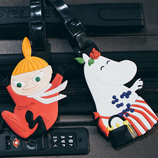 芬兰TMF姆明Moomin行李箱吊牌卡通硅胶登机牌旅行箱托运牌包挂饰 |百里居 商品图3