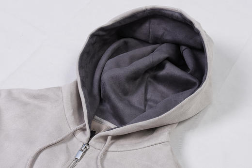 施莱德 鹿皮绒 连帽卫衣拉链半开套头衫 特惠 Z-6550 商品图5