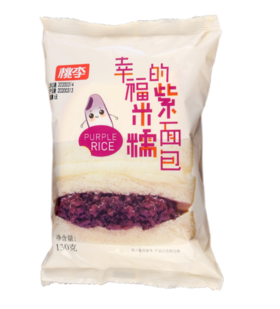 桃李幸福的紫米糯面包130g/袋