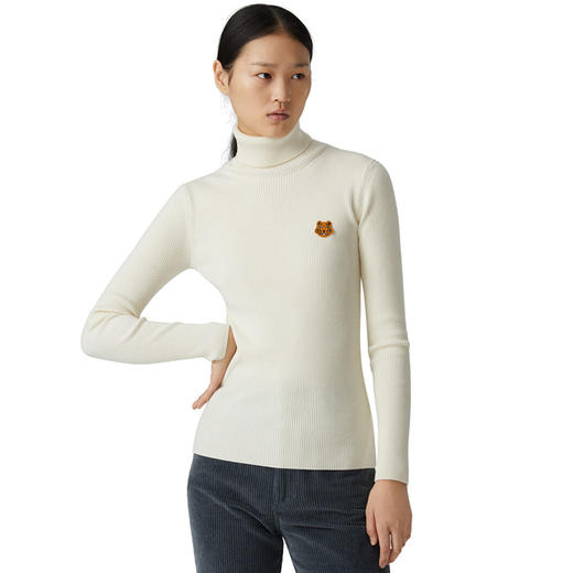 KENZO 高田贤三 20秋冬 女士 针织衫 米黄 FA62 PU524 3TA 03 商品图3