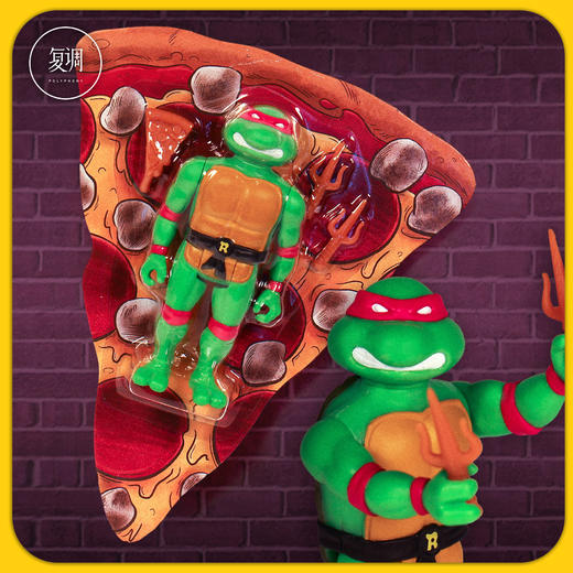 现货 Super7 忍者神龟 披萨 Teenage Mutant Ninja Turtles  Pizza Box 4-Pack (SDCC 2019) 商品图6