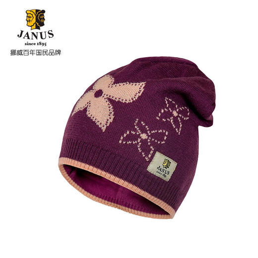 JANUS挪威进口春秋美利奴羊毛帽子男女宝宝保暖防风儿童毛线帽 商品图3