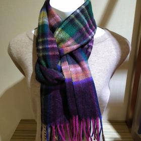 2F伊点羊绒+丝光毛围巾180cm*35cm