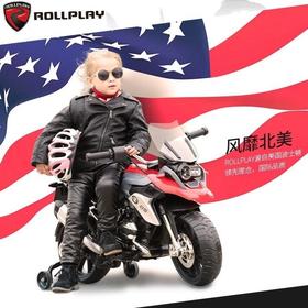 美国如雷Rollplay电动宝马摩托车