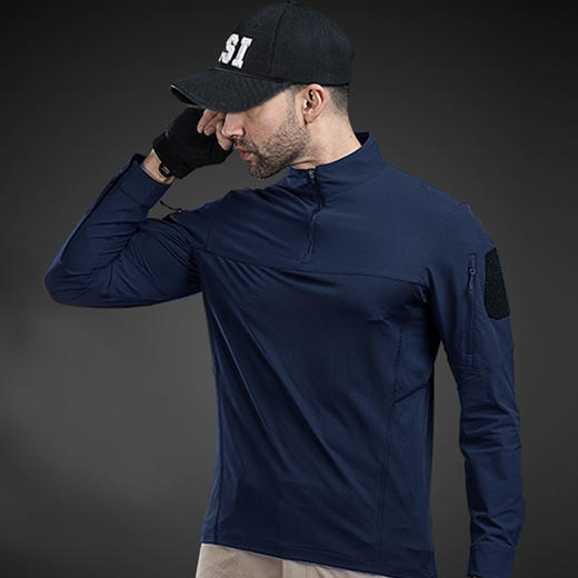 长袖作训服战术上衣 2025款 软壳轻量化立领修身散热行夹克 商品图8