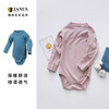 JANUS挪威美利奴儿童羊毛婴儿长袖三角哈衣爬衣包屁衣舒适透气 商品缩略图0