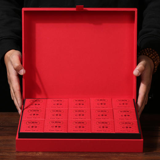 压箱底·红珊瑚普洱熟茶 20年陈普洱老茶 礼盒装 15泡/盒 商品图3