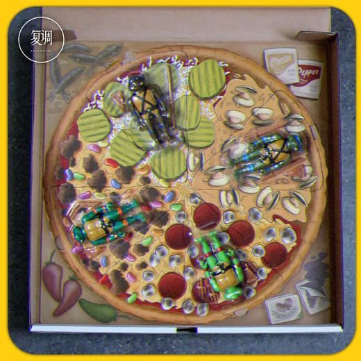 现货 Super7 忍者神龟 披萨 Teenage Mutant Ninja Turtles  Pizza Box 4-Pack (SDCC 2019) 商品图2