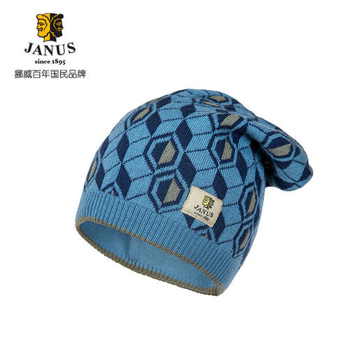 JANUS挪威进口春秋美利奴羊毛帽子男女宝宝保暖防风儿童毛线帽 商品图2