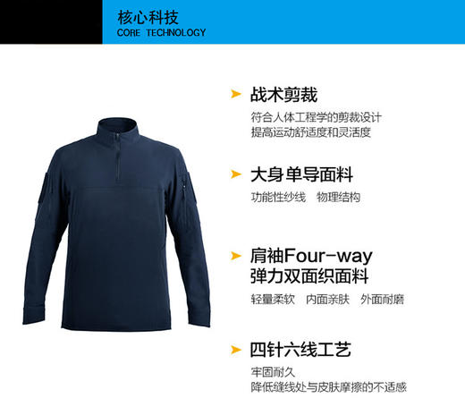 长袖作训服战术上衣 2025款 软壳轻量化立领修身散热行夹克 商品图11