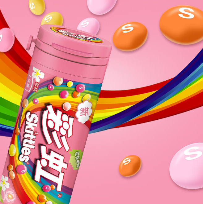 彩虹糖 花花果味 30克