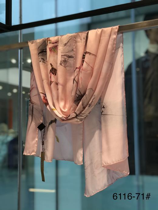 优品堂“花魁”桑蚕丝真丝巾缎面长围巾 商品图8