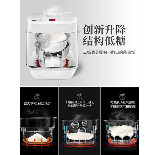 【大宇】大宇Daewoo降糖电饭煲家用甑子低糖米饭多功能4L低糖脱糖电饭煲FB05 商品图1