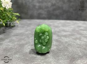 【御珠宫坊】碧玉花鱼挂件