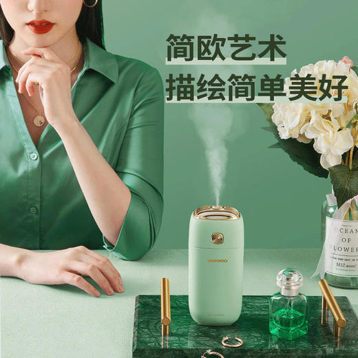 【大宇】DAEWOO/大宇加湿器迷你家用静音卧室车载孕婴充插两用办公室大宇加湿器电池款J1 商品图1