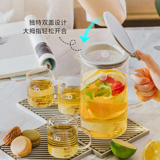 Buydeem/北鼎玻璃泡茶壶耐高温的家用过滤茶具冲茶器花果茶杯水壶 商品图5