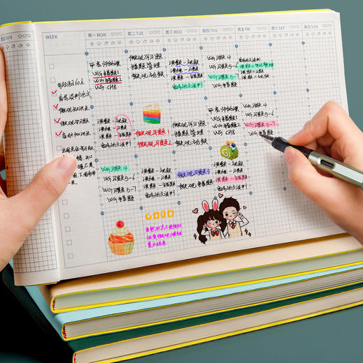 【全年计划，一目了然】日程管理本365天日历本每日计划本时间管理效率手册强迫拖延症自律打卡本工作日志笔记本子手账定制记事本 商品图1
