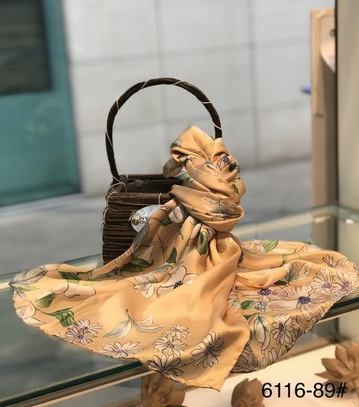 优品堂“花魁”桑蚕丝真丝巾缎面长围巾 商品图12