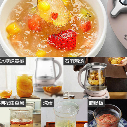 【北鼎】Buydeem北鼎养生壶K152燕窝炖盅隔水多功能全自动玻璃小粉养身壶 商品图2