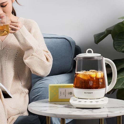 北鼎K108全自动养生壶多功能静音炖煮银耳羹肖特玻璃烧水壶小白壶 商品图3