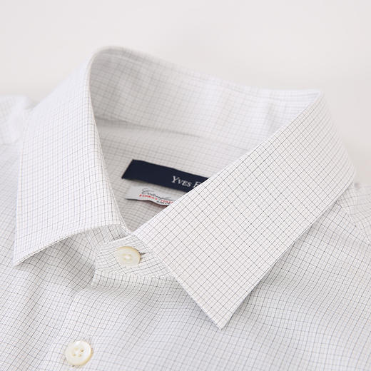 YvesFigarau伊夫·费嘉罗秋冬新款100%棉格纹正装职业上班穿长袖衬衫900308 商品图9