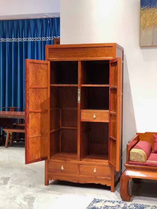 红桥红  家具严选  缅甸花梨（大果紫檀）  【弯腿罗汉床组合】 商品图2