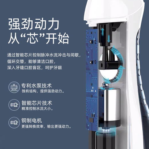雅玺V18冲牙器便携式家用电动水牙线洗牙菌斑神器口腔清洁牙结石 商品图2