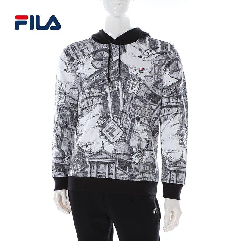 满800减80 FILA/斐乐 男连帽卫衣F11M018208GBK-010zt