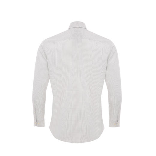 YvesFigarau伊夫·费嘉罗秋冬新款100%棉格纹正装职业上班穿长袖衬衫900308 商品图6