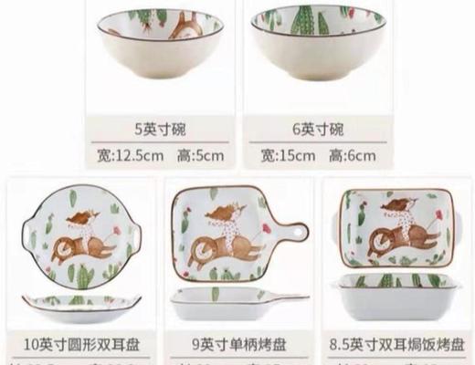 5F 隆昌瓷器 绿野仙踪套碗 商品图0