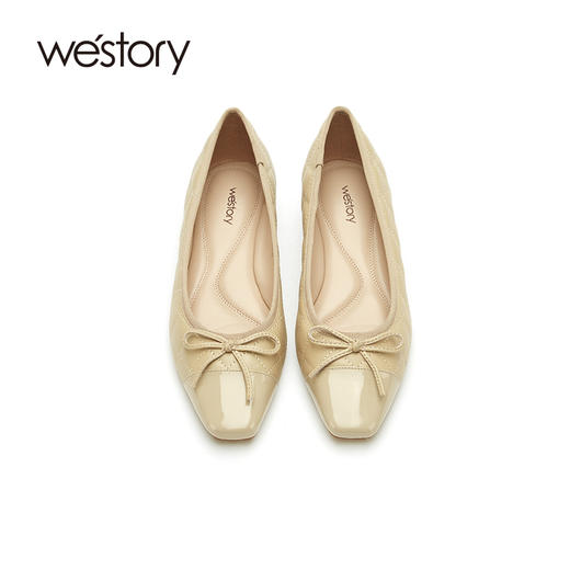 westory豆豆鞋2021年新款女春季平底单鞋一脚蹬懒人鞋W21AE52221 商品图2