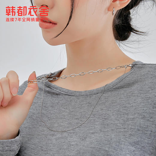 韩都衣舍打底衫女春2021新款弹力内搭洋气显瘦百搭T恤OM82325 商品图1