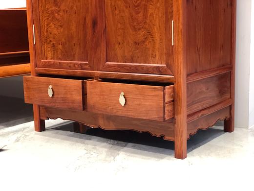 红桥红  家具严选  缅甸花梨（大果紫檀）  【弯腿罗汉床组合】 商品图10