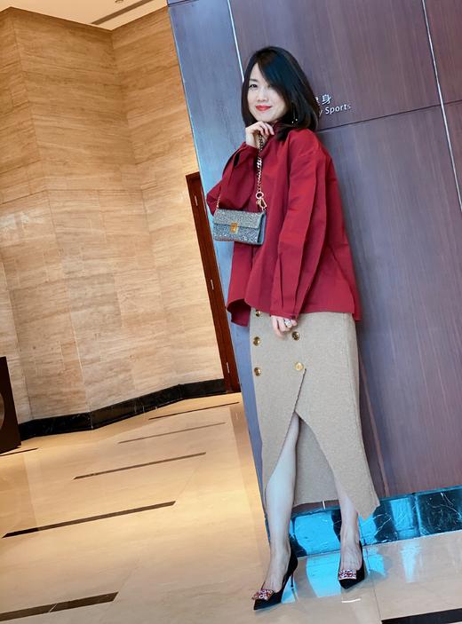 westory高跟鞋女2021年新款春季婚鞋新娘鞋细跟金属扣W21AE52021 商品图2