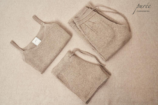 #1995「FEEL AT HOME DUO」100% CASHMERE 华夫格羊绒套装 商品图11