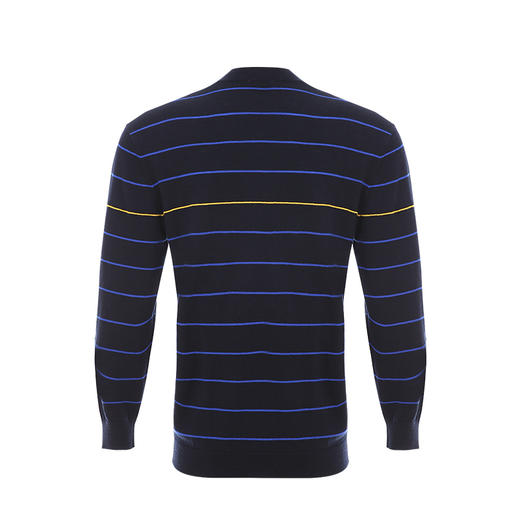 YvesFigarau伊夫·费嘉罗秋冬新款100%绵羊毛套头舒适保暖打底条纹休闲毛衣901101 商品图1