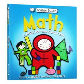 好玩的科学书 数学 英文原版 Basher Basics Math 少儿英语教辅 英文版 进口原版书籍